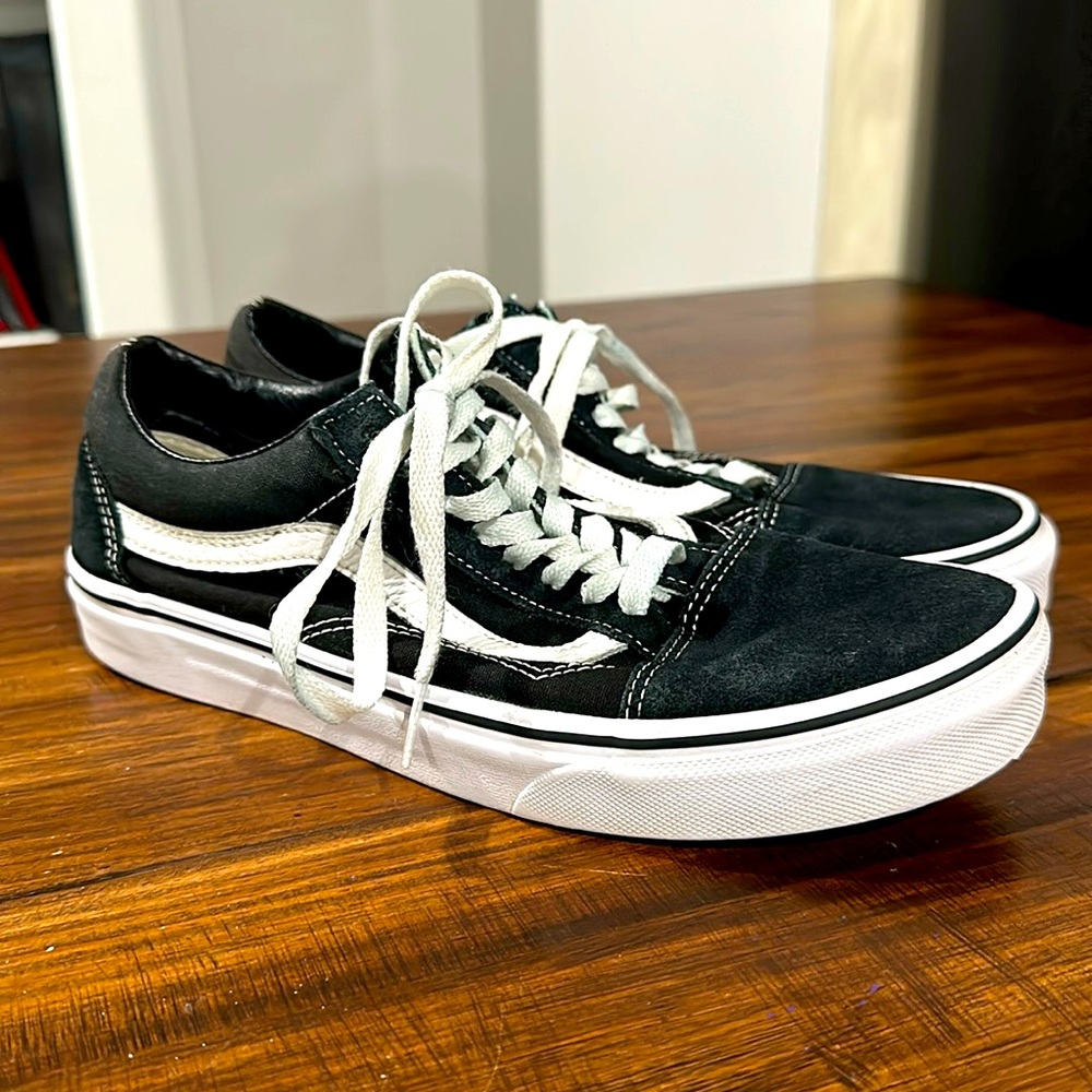 Vans Black suede Old Skool Skater Shoes Women’s 8.5/Mens 7 - Picture 3 of 10